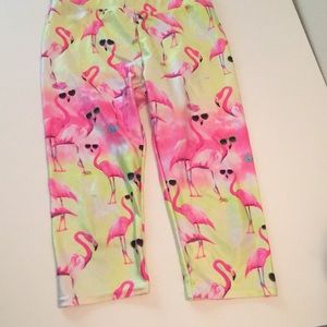 Yellow and pink flaming pants